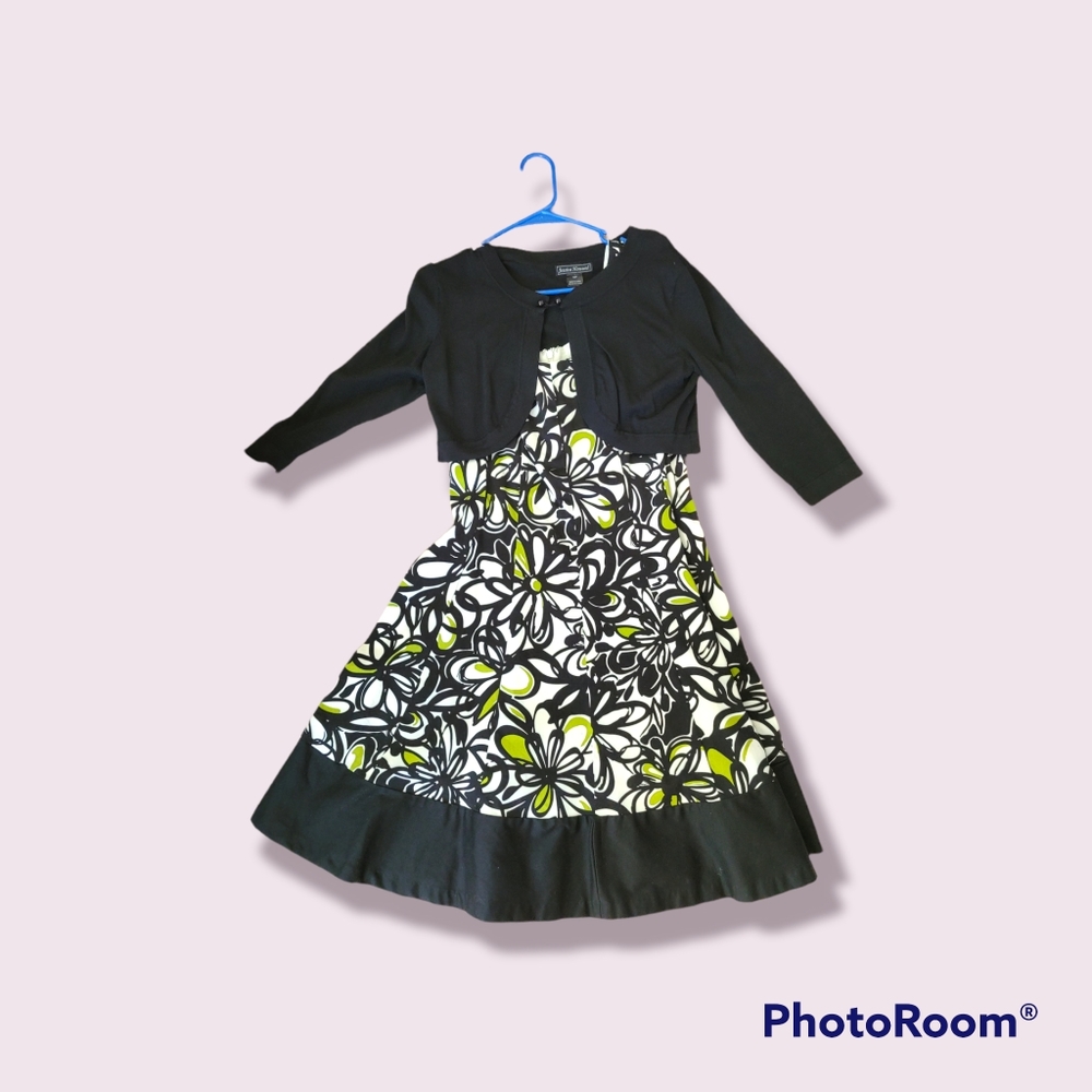 Jessica Howard Floral Dress with Black shrug